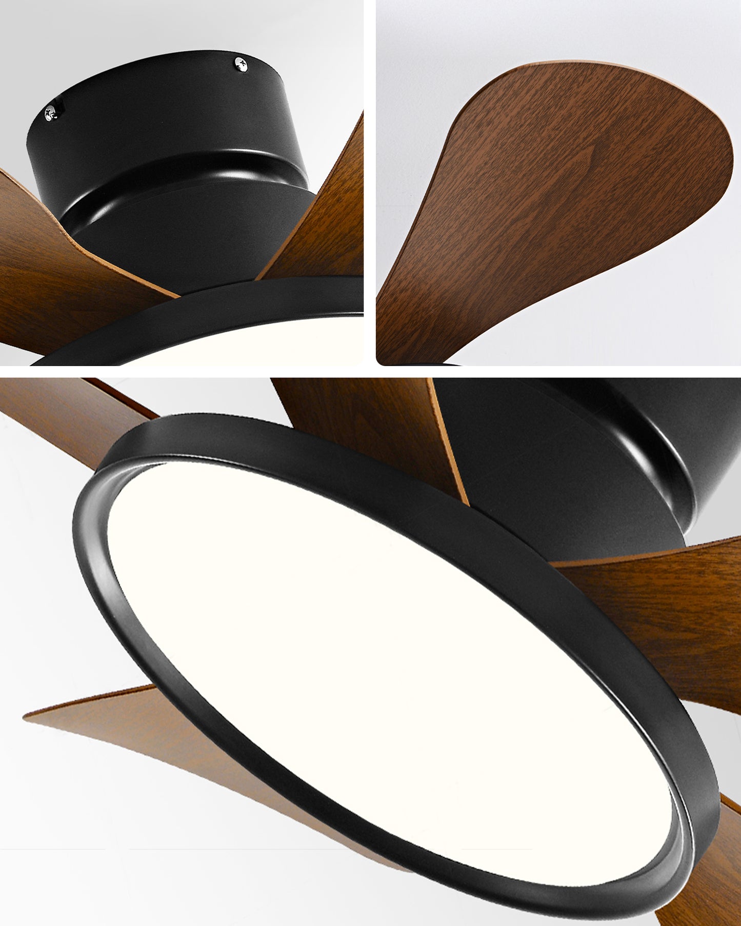 WOMO 30 Inch Low Profile Ceiling Fan Lamp - WM5196