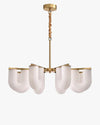 WOMO U-Shaped Milk Glass Chandelier-WM2131 thumbnail
