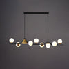 WOMO Linear Glass Globe Chandelier-WM2257 thumbnail