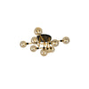 WOMO Ribbed Smoked/Green Glass Globe Ceiling Light-WM1110 thumbnail