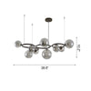 WOMO Colored Glass Ball Chandelier-WM2253 thumbnail