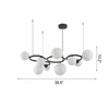 WOMO Colored Glass Ball Chandelier-WM2253 thumbnail