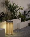 WOMO Outdoor Solar Portable Wicker Lantern-WM9020 thumbnail