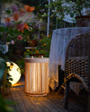 WOMO Outdoor Solar Portable Wicker Lantern-WM9020 thumbnail