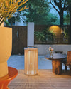 WOMO Outdoor Solar Portable Wicker Lantern-WM9020 thumbnail