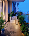 WOMO Outdoor Solar Portable Wicker Lantern-WM9020 thumbnail
