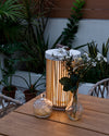 WOMO Outdoor Solar Portable Wicker Lantern-WM9020 thumbnail