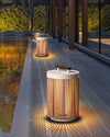 WOMO Outdoor Solar Portable Wicker Lantern-WM9020 thumbnail