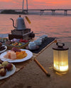 WOMO Solar Pleated Glass Lantern-WM9043 thumbnail