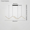 WOMO ZigZag LED Kitchen Pendant Light-WM2154 thumbnail