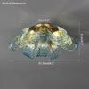 WOMO Peacock Blue Art Glass Chandelier-WM2213 thumbnail