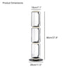 WOMO Glass Column Torchiere Floor Lamp-WM7018 thumbnail