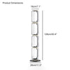 WOMO Glass Column Torchiere Floor Lamp-WM7018 thumbnail