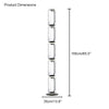 WOMO Glass Column Torchiere Floor Lamp-WM7018 thumbnail