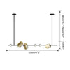 WOMO Sculptural Linear/Vertical Pendant Chandelier-WM2041 thumbnail