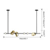 WOMO Sculptural Linear/Vertical Pendant Chandelier-WM2041 thumbnail