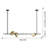 WOMO Sculptural Linear/Vertical Pendant Chandelier-WM2041 thumbnail