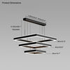 WOMO Tiered Black Square Chandelier-WM2016 thumbnail