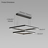 WOMO Tiered Black Square Chandelier-WM2016 thumbnail