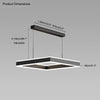 WOMO Tiered Black Square Chandelier-WM2016 thumbnail