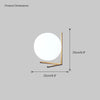 WOMO Milk Glass Globe Table Lamp-WM8011 thumbnail