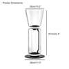 WOMO Glass Column Torchiere Floor Lamp-WM7018 thumbnail