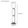 WOMO Glass Column Torchiere Floor Lamp-WM7018 thumbnail