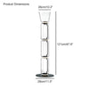WOMO Glass Column Torchiere Floor Lamp-WM7018 thumbnail