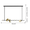 WOMO Sculptural Linear/Vertical Pendant Chandelier-WM2041 thumbnail