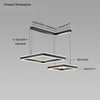 WOMO Tiered Black Square Chandelier-WM2016 thumbnail