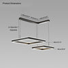 WOMO Tiered Black Square Chandelier-WM2016 thumbnail