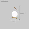 WOMO Milk Glass Globe Table Lamp-WM8011 thumbnail