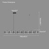 WOMO Glass Brass Linear Chandelier-WM2219B thumbnail