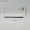 WOMO Black Linear Pendant Light-WM2182 thumbnail