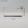 WOMO Black Linear Pendant Light-WM2182 thumbnail