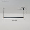 WOMO Black Linear Pendant Light-WM2182 thumbnail