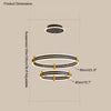 WOMO Tiered Black Rings Chandelier-WM2172 thumbnail
