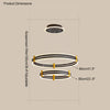 WOMO Tiered Black Rings Chandelier-WM2172 thumbnail