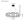 WOMO Modern Tiered Glass Chandelier-WM2220 thumbnail