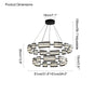 WOMO Modern Tiered Glass Chandelier-WM2220 thumbnail