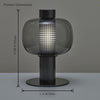 WOMO Beautiful Cylinder Glass Table Lamp-WM8032 thumbnail