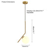 WOMO Glass Globe Pendant Light-WM2097 thumbnail
