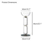 WOMO Glass Column Torchiere Floor Lamp-WM7018 thumbnail
