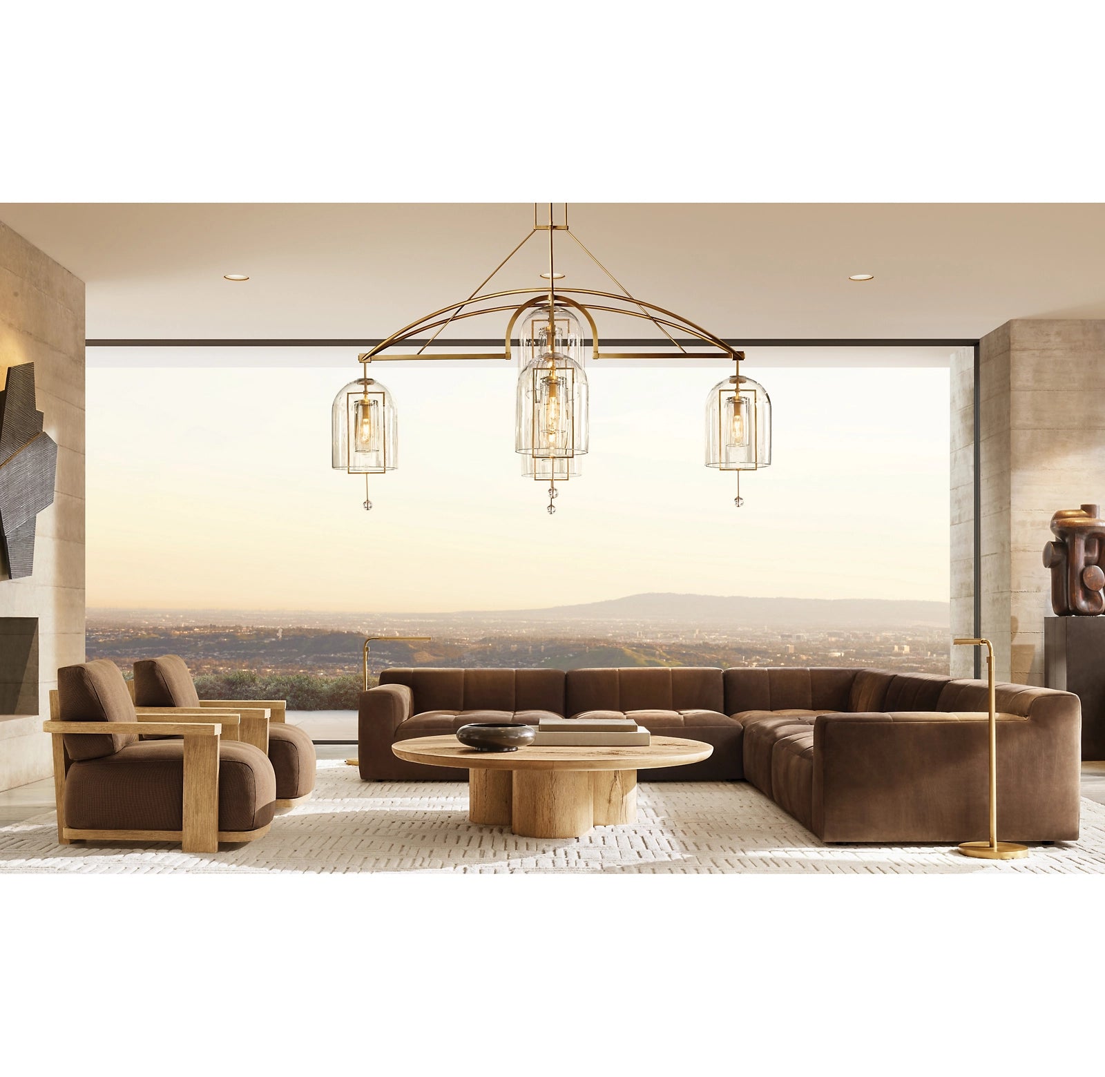 WOMO Bell Glass Chandelier - Fulcrum