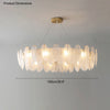 WOMO Frosted Glass Feather Chandelier-WM2196 thumbnail