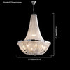 WOMO Tassel Silver Empire Chandelier-WM2096 thumbnail