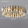 WOMO Smoked Crystal Round Chandelier-WM2363 thumbnail