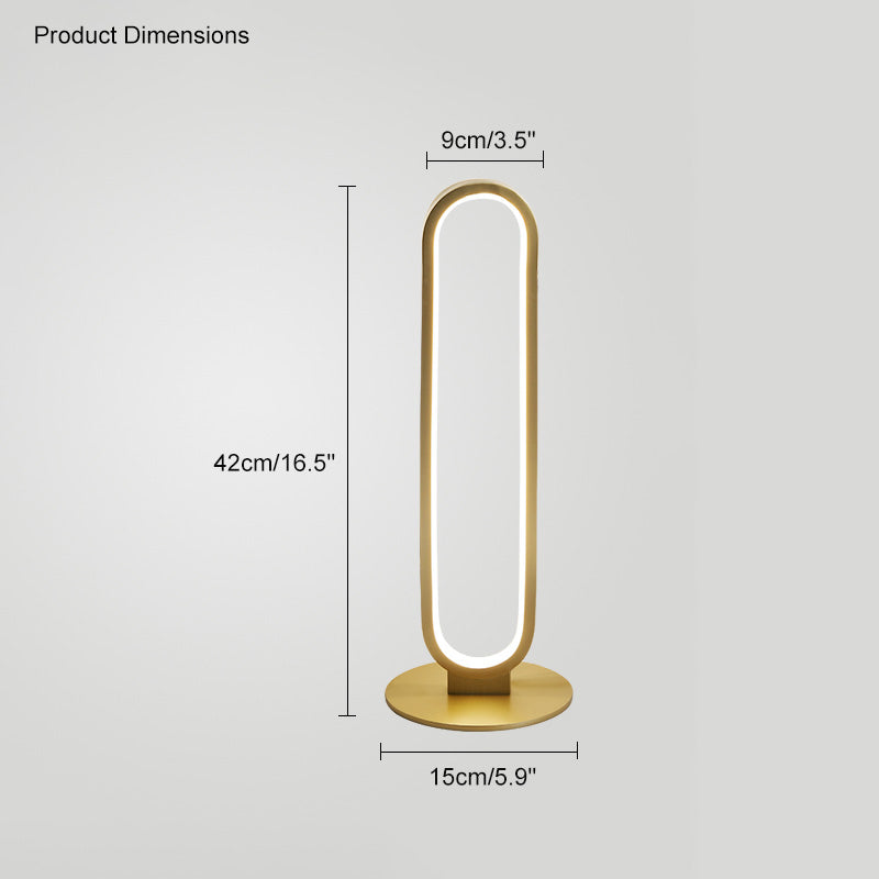 WOMO Oval Skinny Corner Floor Lamp-WM7009