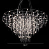 WOMO Tiered Glass Rod Sculptural Chandelier-WM2199 thumbnail