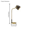 WOMO Elegant Arc Brass Reading Desk Lamp-WM8035 thumbnail